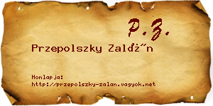Przepolszky Zalán névjegykártya